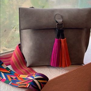 Crossbody / Shoulder Bag with colorful strap
